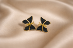 Mangamta Black Butterfly Stud Earrings for Women – Designer Fashion Earrings.
