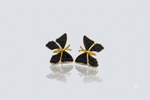 Mangamta Black Butterfly Stud Earrings for Women – Designer Fashion Earrings.