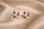Mangamta 7 Pairs Steel Stud & Drop Earrings Combo Set for Women & Girls.