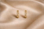 Mangamta Classic Multi-Row Pavé Stone Huggie Hoop Earrings