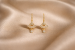 Mangamta Tiered Fan Chandelier Pear Drop Earrings