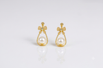 Mangamta Bow Pearl Drop Earrings for Women – Designer Fashion Earrings