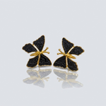 Mangamta Black Butterfly Stud Earrings for Women – Designer Fashion Earrings.