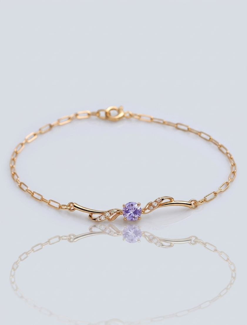 Mangamta Lavender Stone Bracelet for Women