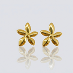 Mangamta Minimalist Gold Flower Stud Earrings for Women | Stainless Steel Floral Earrings