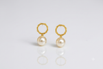 Mangamta Geometric Pearl Drop Earrings for Women – Designer Fashion Earrings