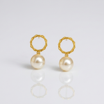 Mangamta Geometric Pearl Drop Earrings for Women – Designer Fashion Earrings