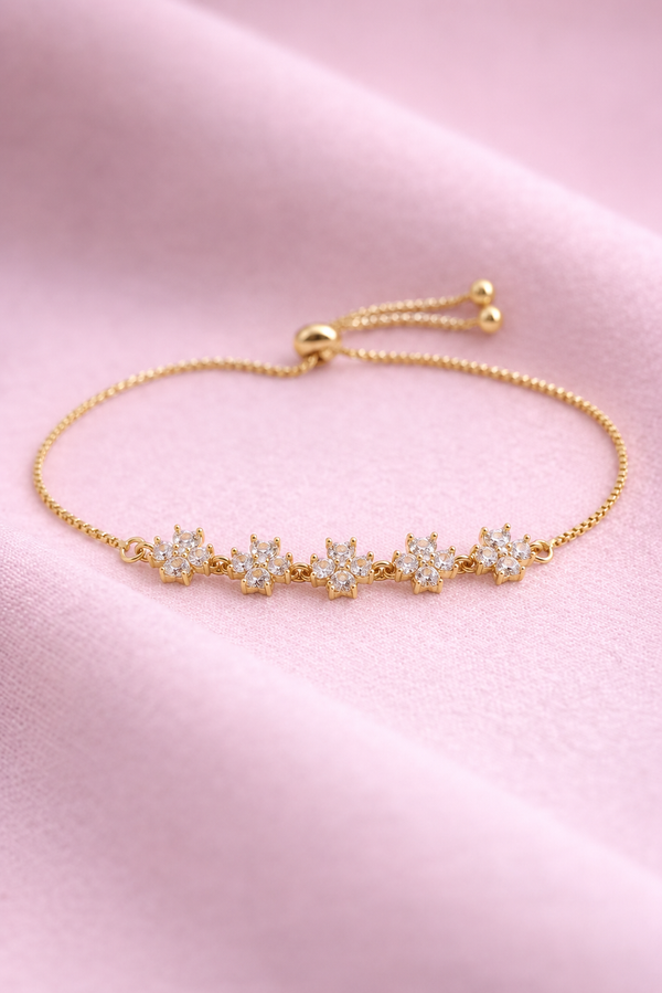 Mangamta Floral Crystal Bracelet