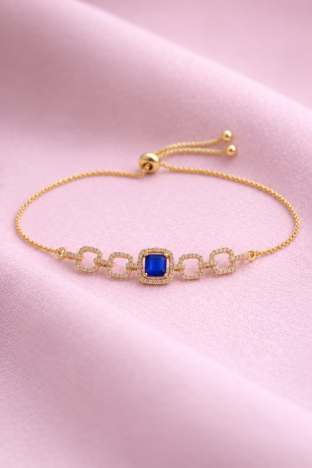 Mangamta Blue Stone Link Bracelet