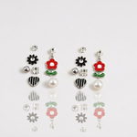 Mangamta 7 Pairs Steel Stud & Drop Earrings Combo Set for Women & Girls.