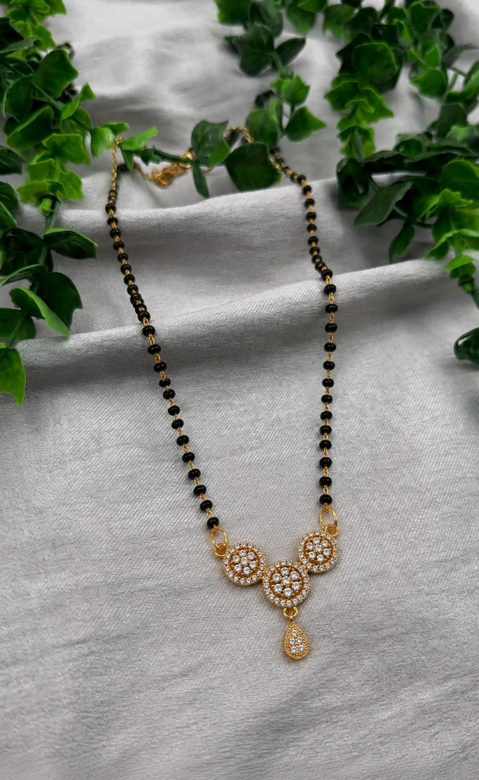 Mangamta Classic Mangal Sutra Necklace with Decorative Pendant