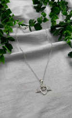 Mangamta Dainty Angel Wings Heart Imitation Pendant Necklace