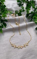 Mangamta Triple Starfish Motif Stone Studded Imitation Choker Necklace